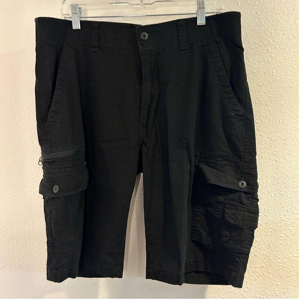 Men's Black Cargo Shorts